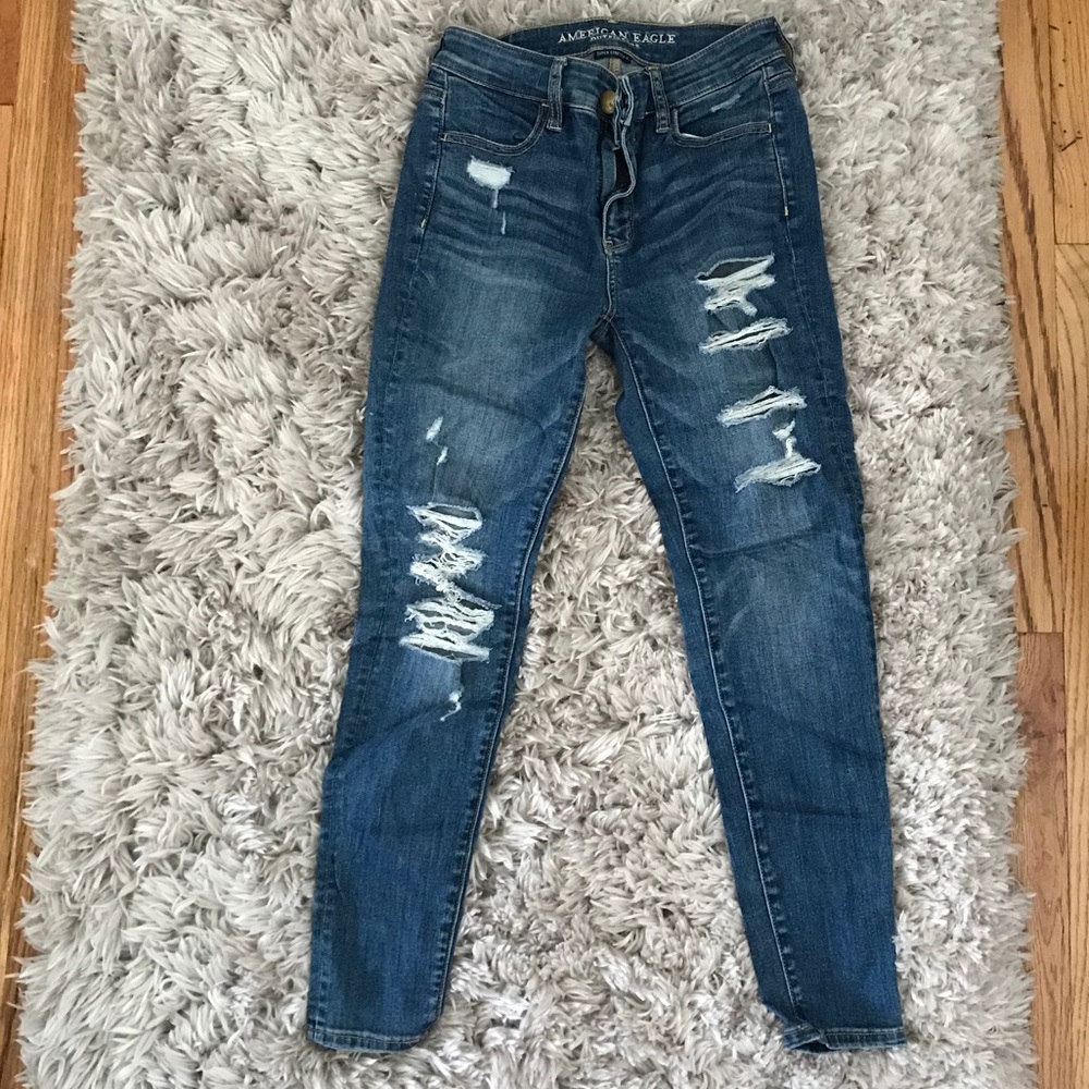 AE Ripped blue jeans - Picture 1 of 2